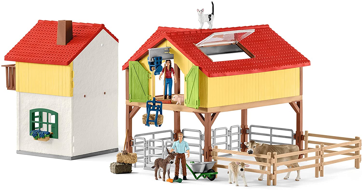 Игровой набор Schleich Ферма с хлевом и животными  